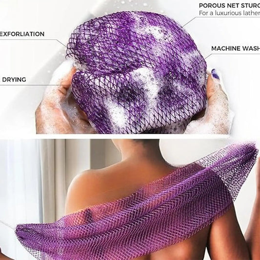 African Net Exfoliating Bath Sponge – Body Scrub for Smooth Skin Exfoliating Bath Sponge Oasis Select