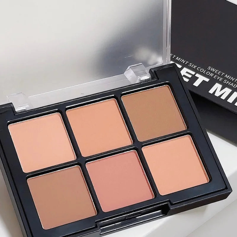 SWEETMINTSix-color eyeshadow palette, versatile for daily use, low saturation, multifunctional comprehensive palette701 # Peaceful Pleasures Health and Wellness