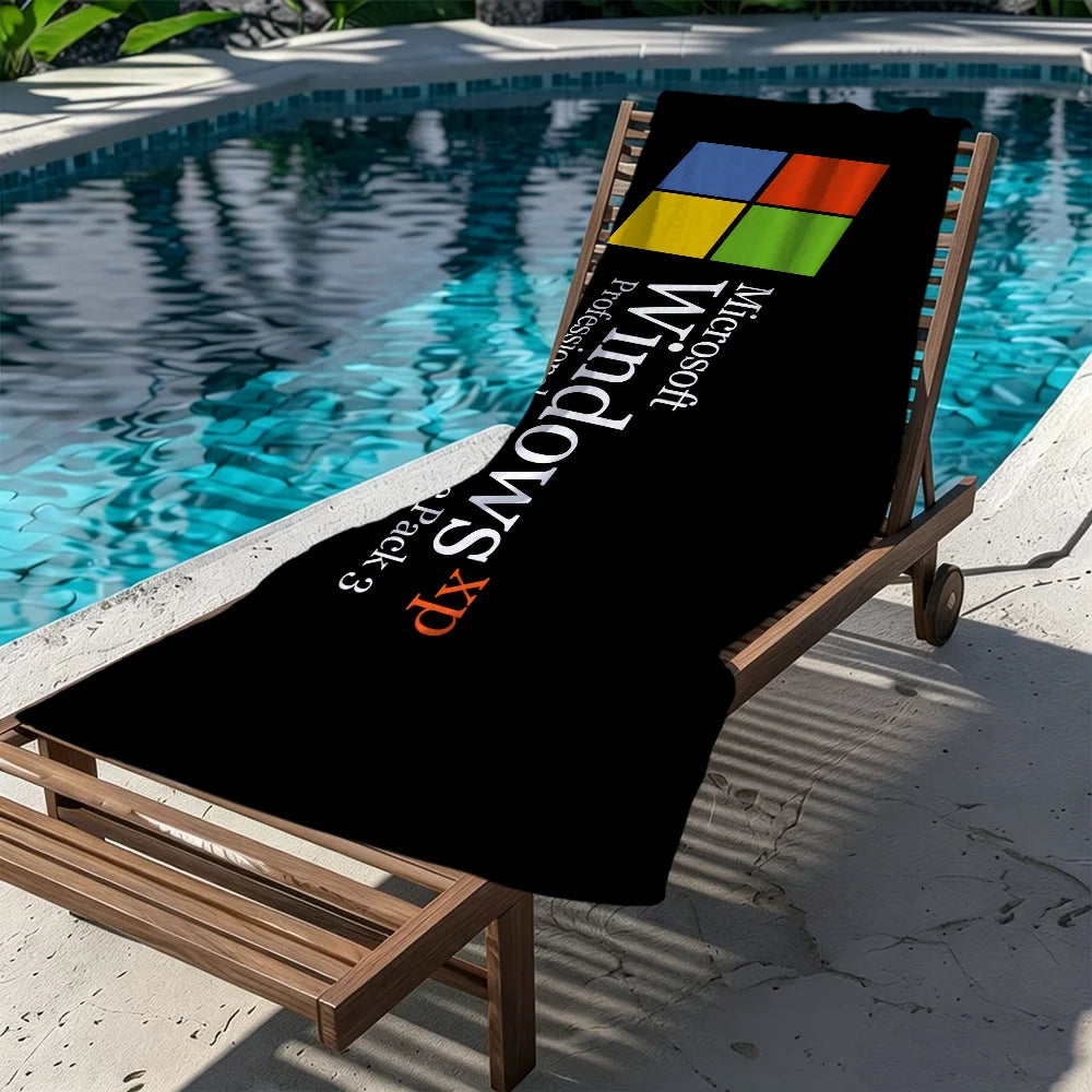 Computer Malfunction Quick-Dry Beach Towel | Funny Tech Gift