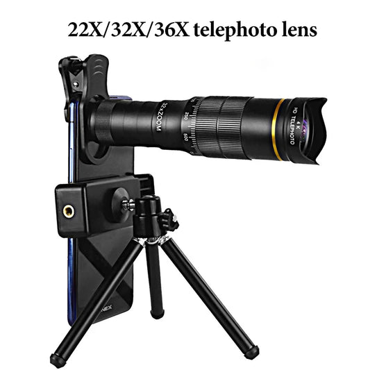 32X Telescope For Phone Mobile Photography Lens Zoom For Cell Camera For iPhone Zoom Mobile Lens Microscope For Phone Lenses Peaceful Pleasures Health and Wellness