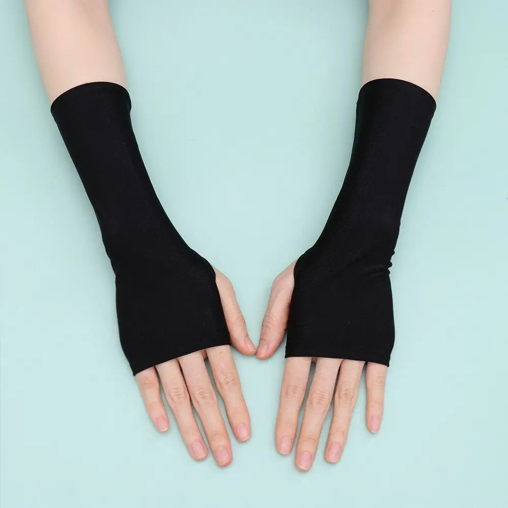 Summer Fingerless Cycling Gloves – UV Sun Protection Sleeves