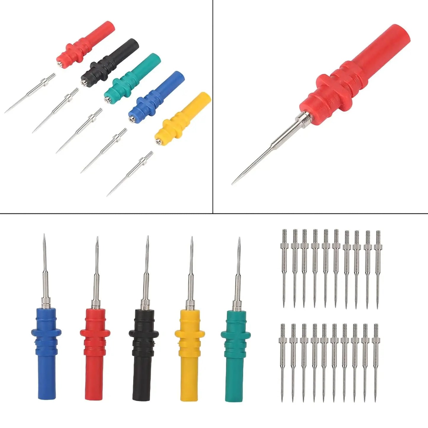 15pcs Automotive Diagnostic Test Probe Puncture Needles Oscilloscope Probe Pins Set Repair Tool Accessories HT307 Peaceful Pleasures Health and Wellness