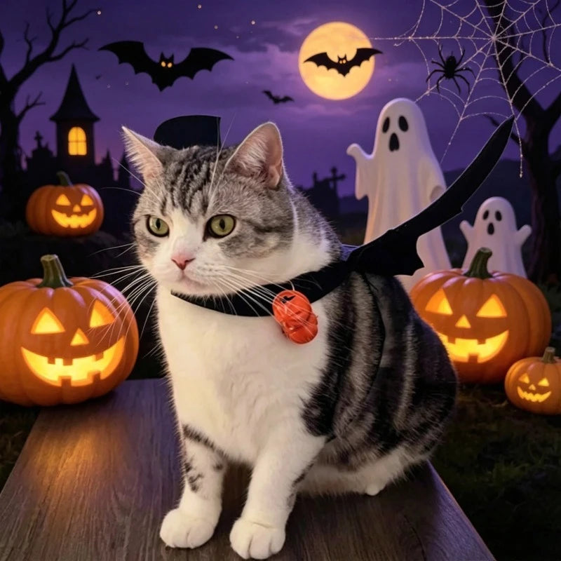 Halloween Bat Wing Pet Costume for Cats & Small Dogs