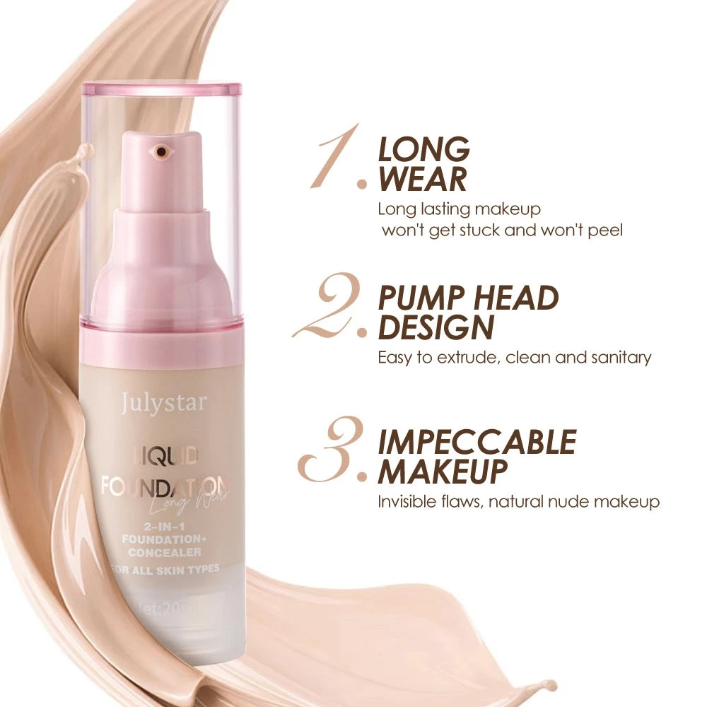 High Coverage Waterproof BB Cream Foundation – Oil Control 20ml