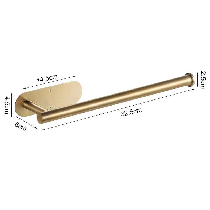 Adhesive Toilet Roll Holder | 304 Stainless Steel, No Drill