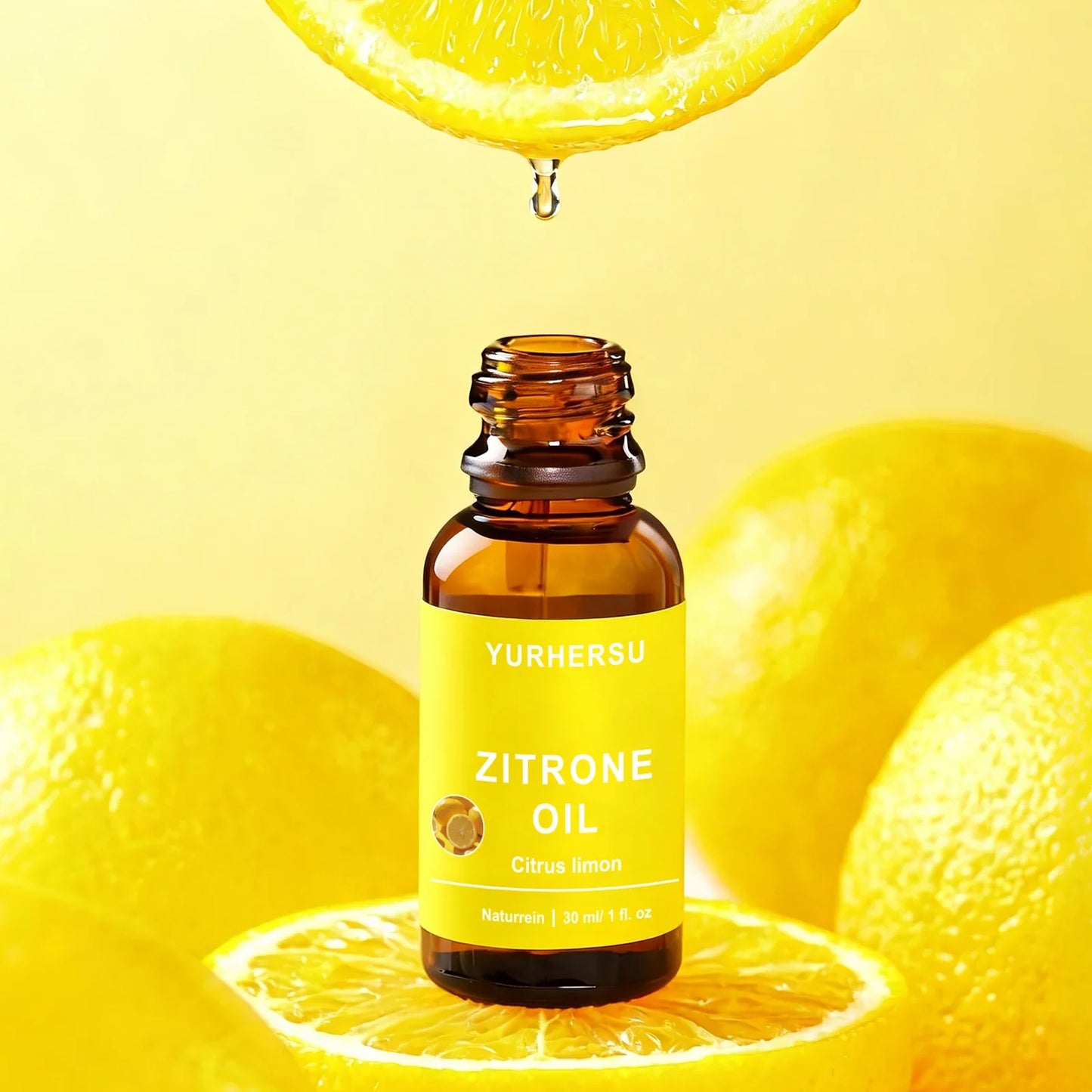 YURHERSU Pure Lemon Essential Oil 30ml – Brightening Skin Care