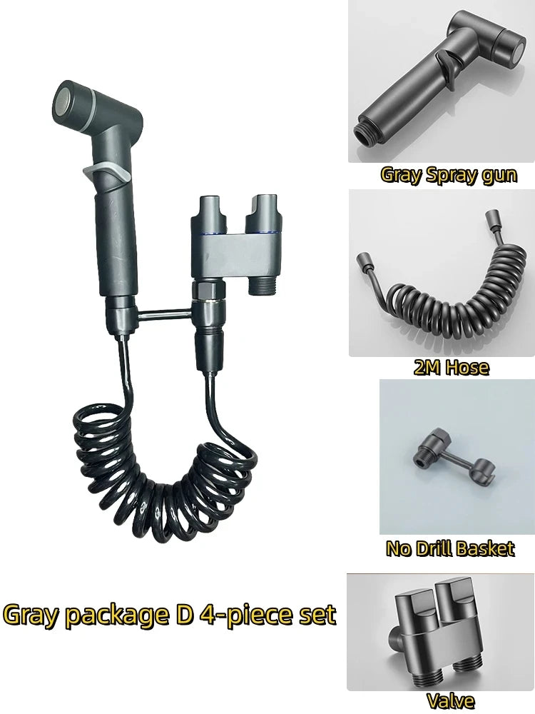 Handheld Bidet Sprayer Set – High-Pressure Bathroom Kit