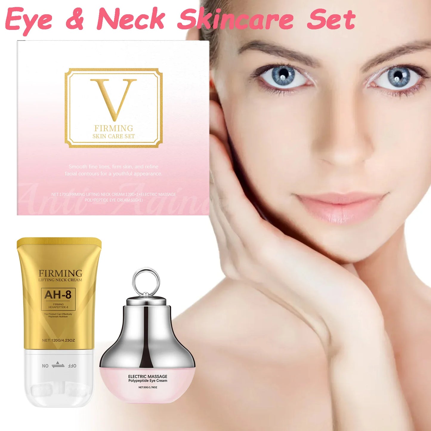 AH-8 Firming Neck Cream & Electric Peptide Eye Cream Set