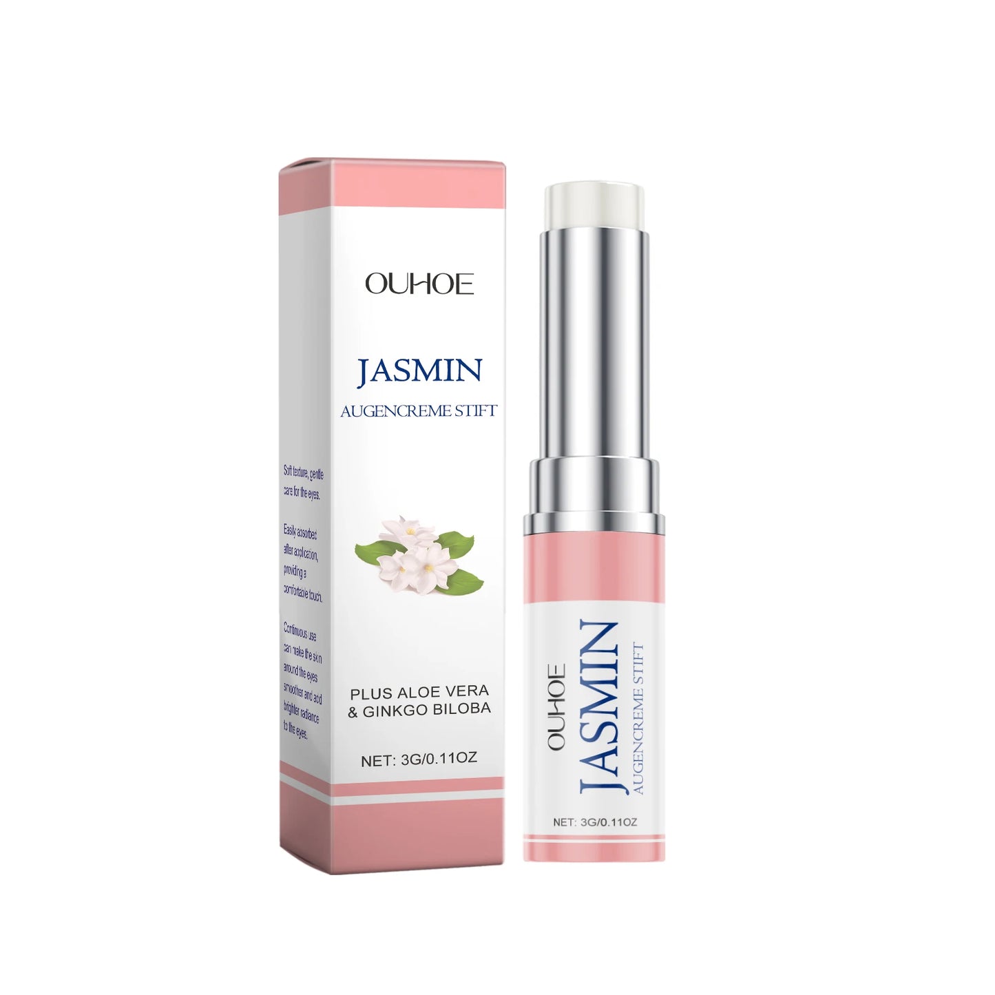 Jasmine Eye Cream Stick – Gentle Hydrating Eye Care | Ouhoe