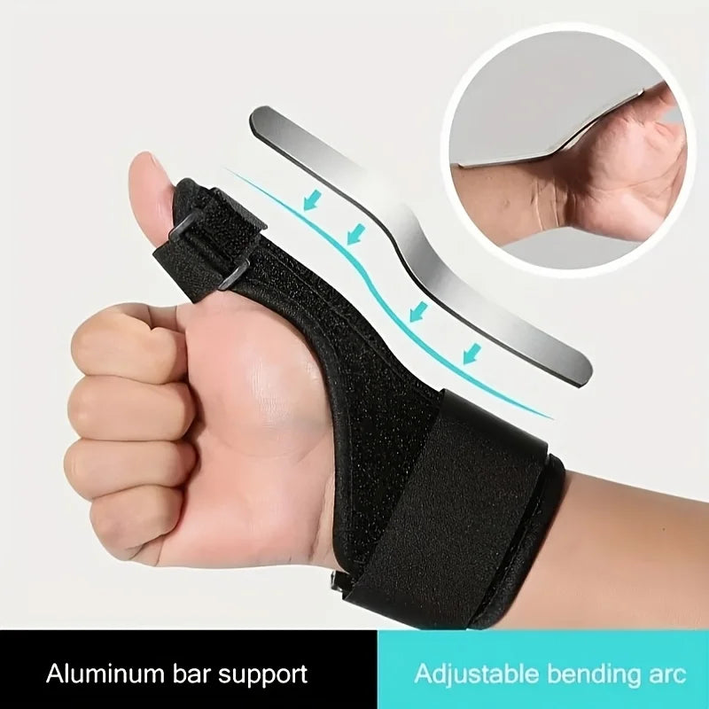 1pcs Adjustable Thumb & Wrist Support Brace with Aluminum Alloy Plate,Breathable for Wrist&Thumb Injury Recovery,fits Both Hands Peaceful Pleasures Health and Wellness