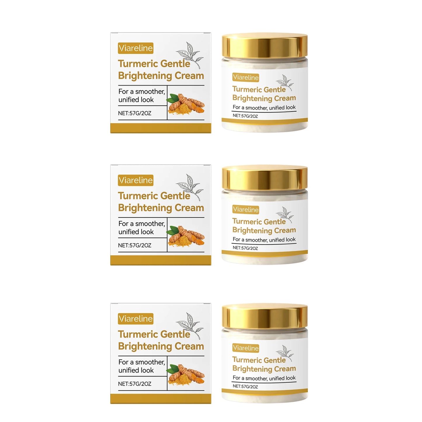 Turmeric Moisturizing Cream Firming Revitalizing Brightening Repairing Smoothing Lightening Fade Fine Lines Hydrating Face Cream Peaceful Pleasures Health and Wellness 171g boxed