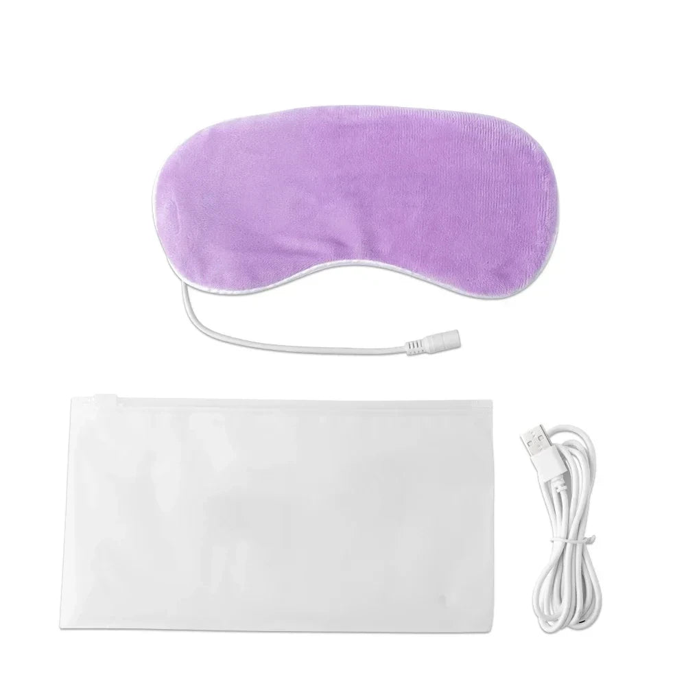 USB Heated Eye Mask for Dry Eyes & Sleep – Warm Compress with Constant Temperature, Dark Circles & Puffiness Heated Eye Mask Peaceful Pleasures Health and Wellness purple