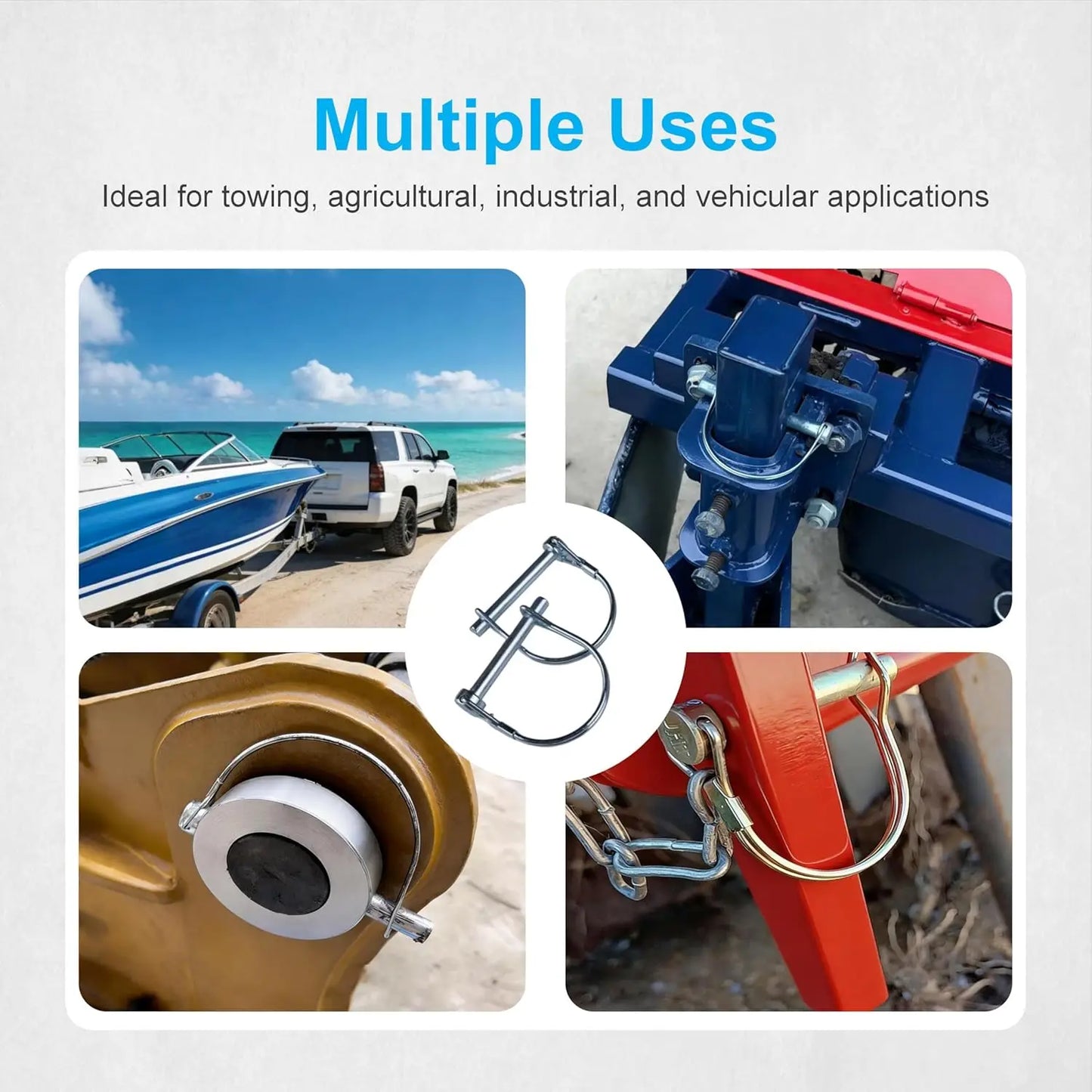 Carbon Steel Trailer Quick Release Locking Pin Universal Farm Lawn