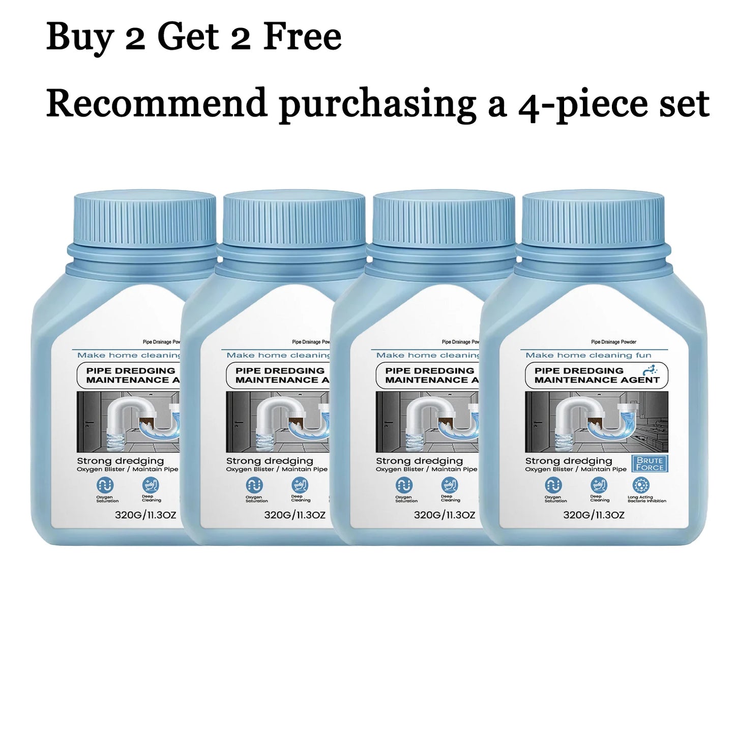 Jaysuing 320g Liquid Drain Cleaner – Pipe Dredging & Degreaser