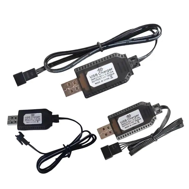USB Lithium Battery Charger 7.4V 1000mA Fast Charging Cable RC Airplane Lithium Battery SM-2P SM-3P SM-4P Drone Battery Charge Peaceful Pleasures Health and Wellness