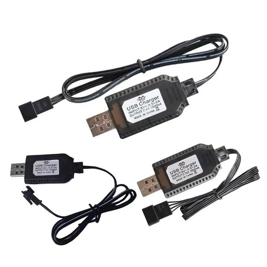 USB Lithium Battery Charger 7.4V 1000mA Fast Charging Cable RC Airplane Lithium Battery SM-2P SM-3P SM-4P Drone Battery Charge Peaceful Pleasures Health and Wellness
