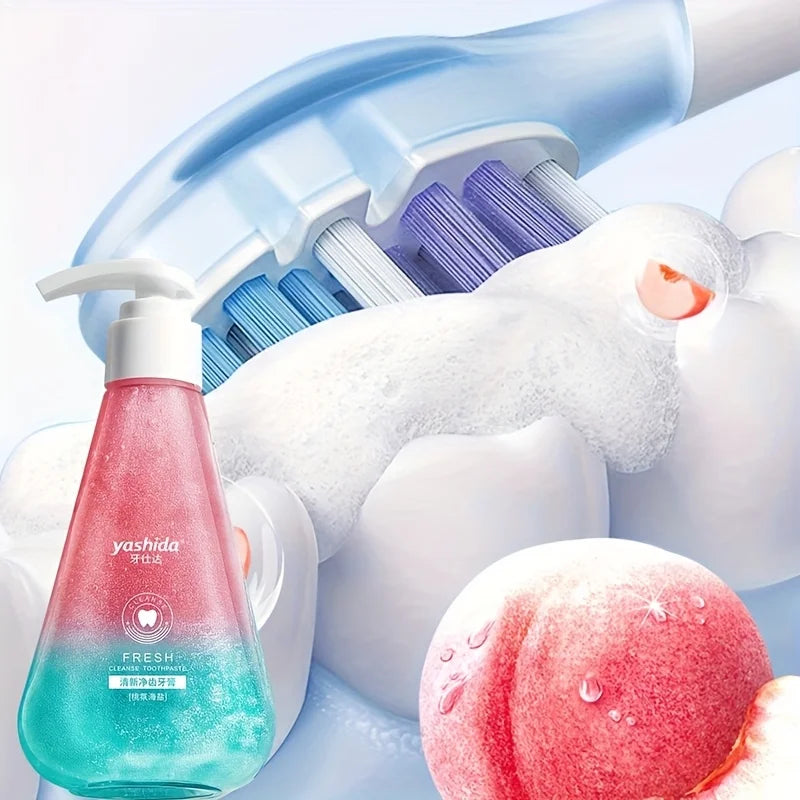 Peach Sea Salt Whitening Toothpaste – Fresh Breath 220g