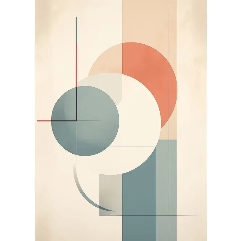 Abstract Bohemian Geometric Shapes Abstract Landscape Line Poster Printed Canvas Painting Wall Art Pictures Home Decor Gift Peaceful Pleasures Health and Wellness