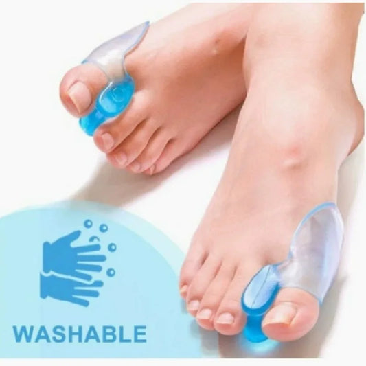2PC Silicone Toe Corrector Splitters Hallux Valgus Bunion Large Foot Bone Separation Aid Toe Sleeve Manicure Tool for Foot Care Peaceful Pleasures Health and Wellness