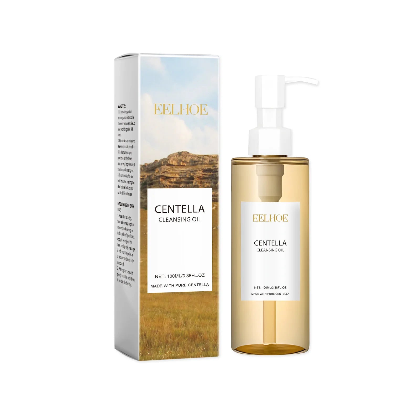 Centella Cleansing Oil Makeup Remover for Sensitive Skin Peaceful Pleasures Health and Wellness 100ml Boxed