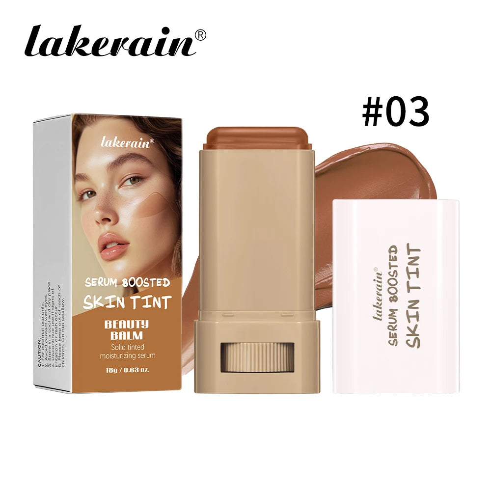 Eraser Foundation Stick Stick Serum Boosted Skin Tint Foundation Stick Smooth Plumper Hight Coverage Travel Flawless Foundation Peaceful Pleasures Health and Wellness 3