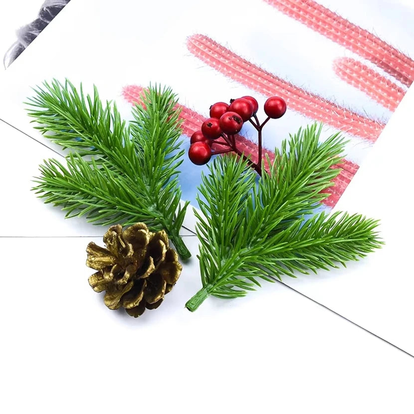 Artificial Green Grass Picks 10/30Pcs | Christmas & Wedding Decor