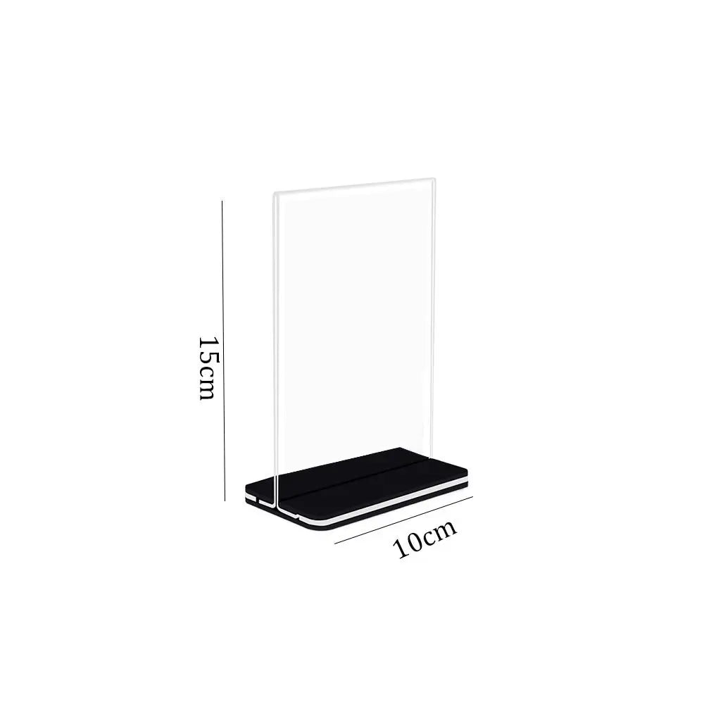 Acrylic Menu Display Stand – A4 A5 A6 Sign & Card Holder