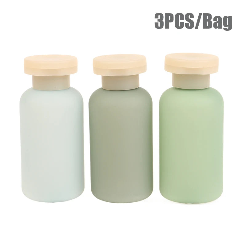 100ml Refillable Squeeze Travel Bottles with Flip Cap | 1/3/4 Pack