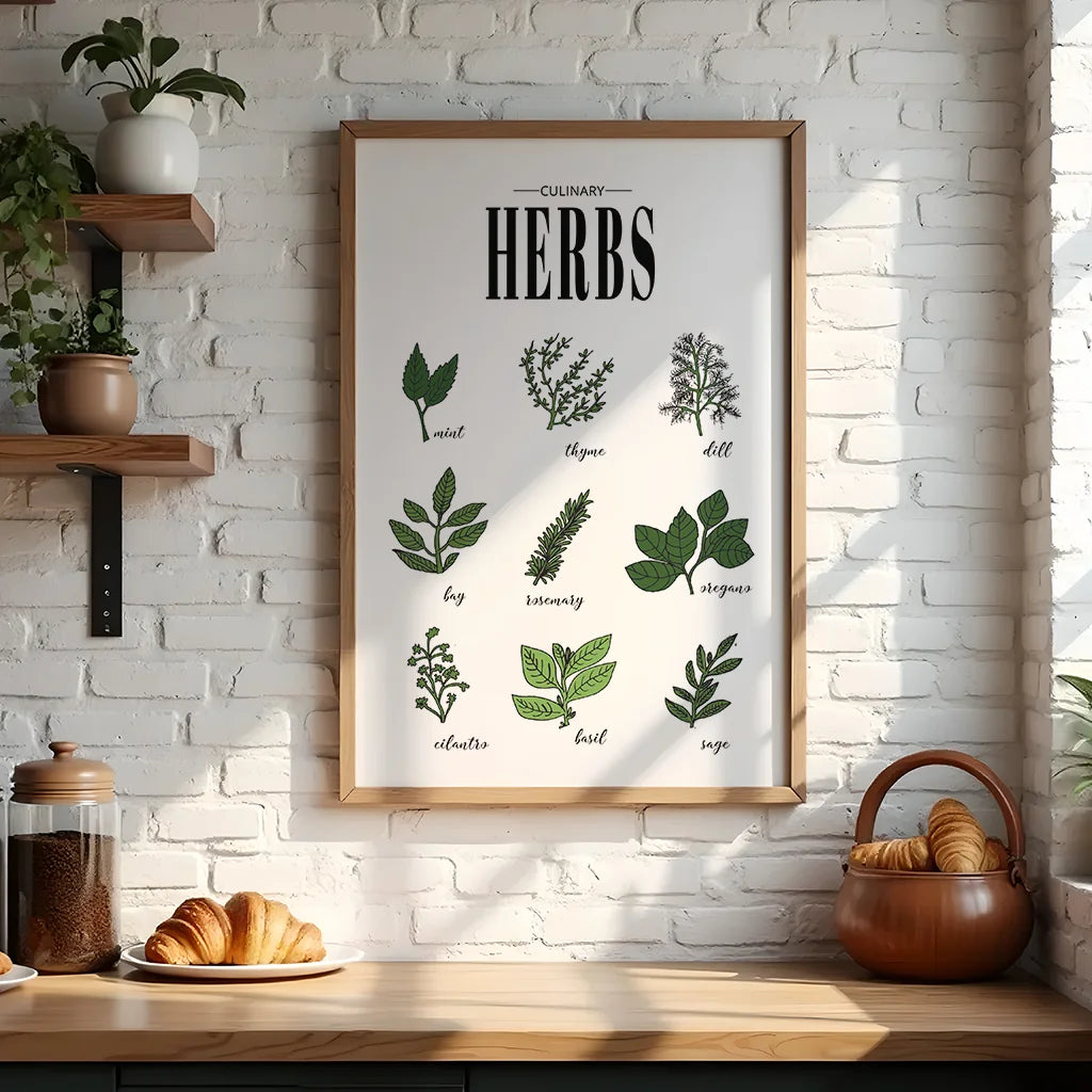 Kitchen Inspirational Quotes Wall Art, Modern Animal Canvas Painting, Minimalist plant Poster Print for Dining Room Decor Peaceful Pleasures Health and Wellness
