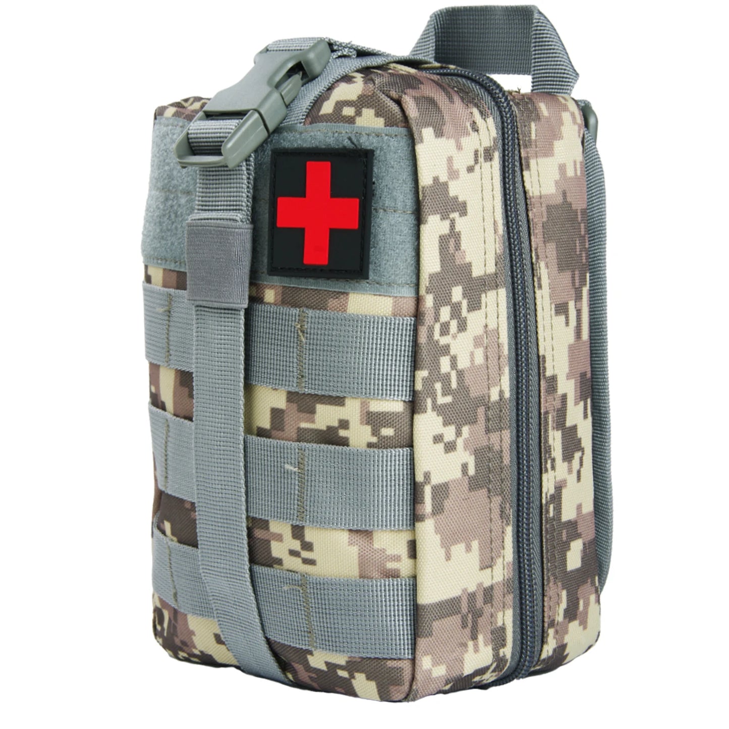 First Aid Bag Camping Tactical Medical Pouch EMT Emergency Survival Kit Hunting Outdoor Box Large Size 800D Nylon Bag Package Peaceful Pleasures Health and Wellness ACU