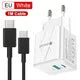 25W PD QC3.0 Dual Port Fast Charger USB-C Travel Adapter