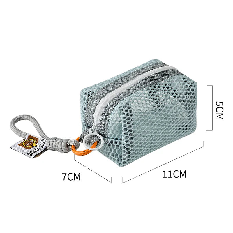 Mini Mesh Coin Purse – Vibrant Zipper Pouch for Women