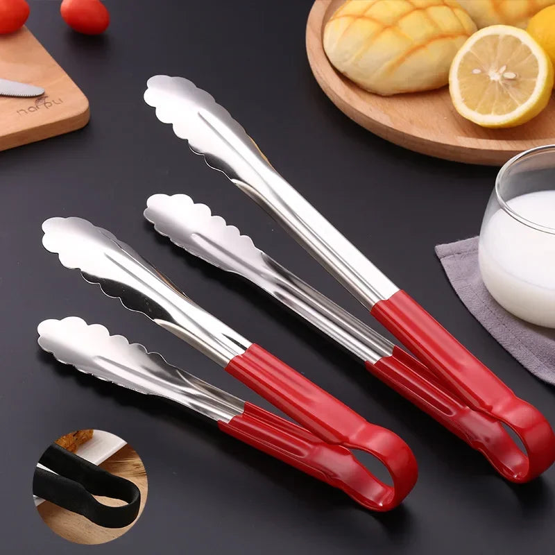 Stainless Steel Food Tongs – BBQ & Kitchen Cooking Clip