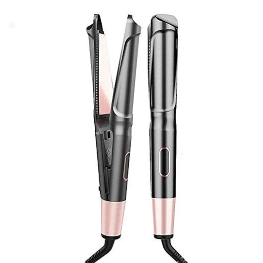 Hot Selling And Useful Twisted Flat Iron Two In One Hair Curler Curler And Straightener Magic Curler Peaceful Pleasures Health and Wellness black EU