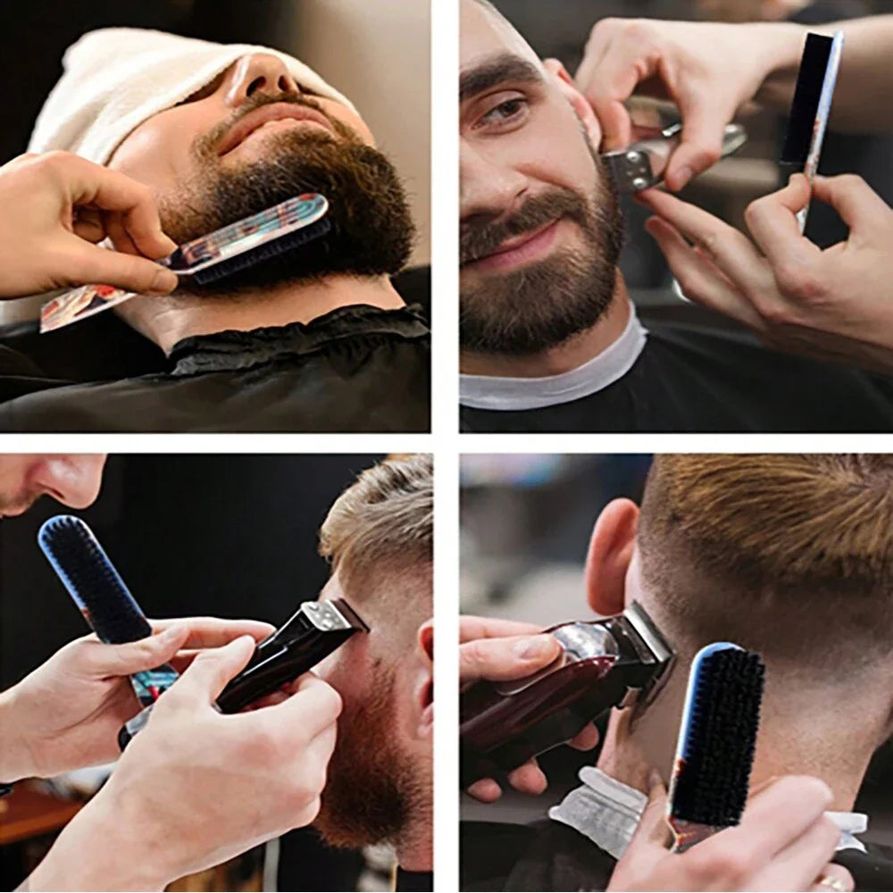3-Piece Retro Men's Hair Styling Set – Pomade Brush & Pin Comb