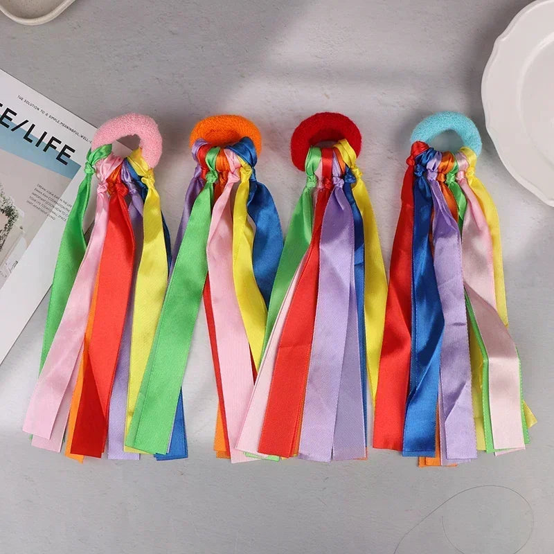 Kids Cheerleading Wrist Ribbon Pom Bracelet | Dance & Sports Prop