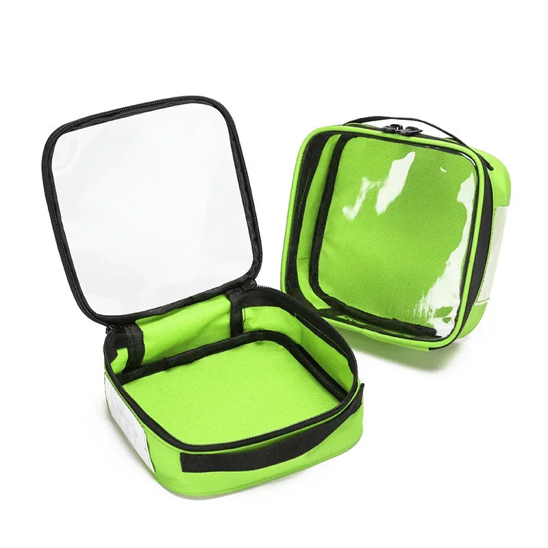 First Aid Kit Pouch Home Medicine Storage Bag Suitable For Outdoor Travel Medical Bag Home Rescue Emergency Survival Kit Peaceful Pleasures Health and Wellness Green S