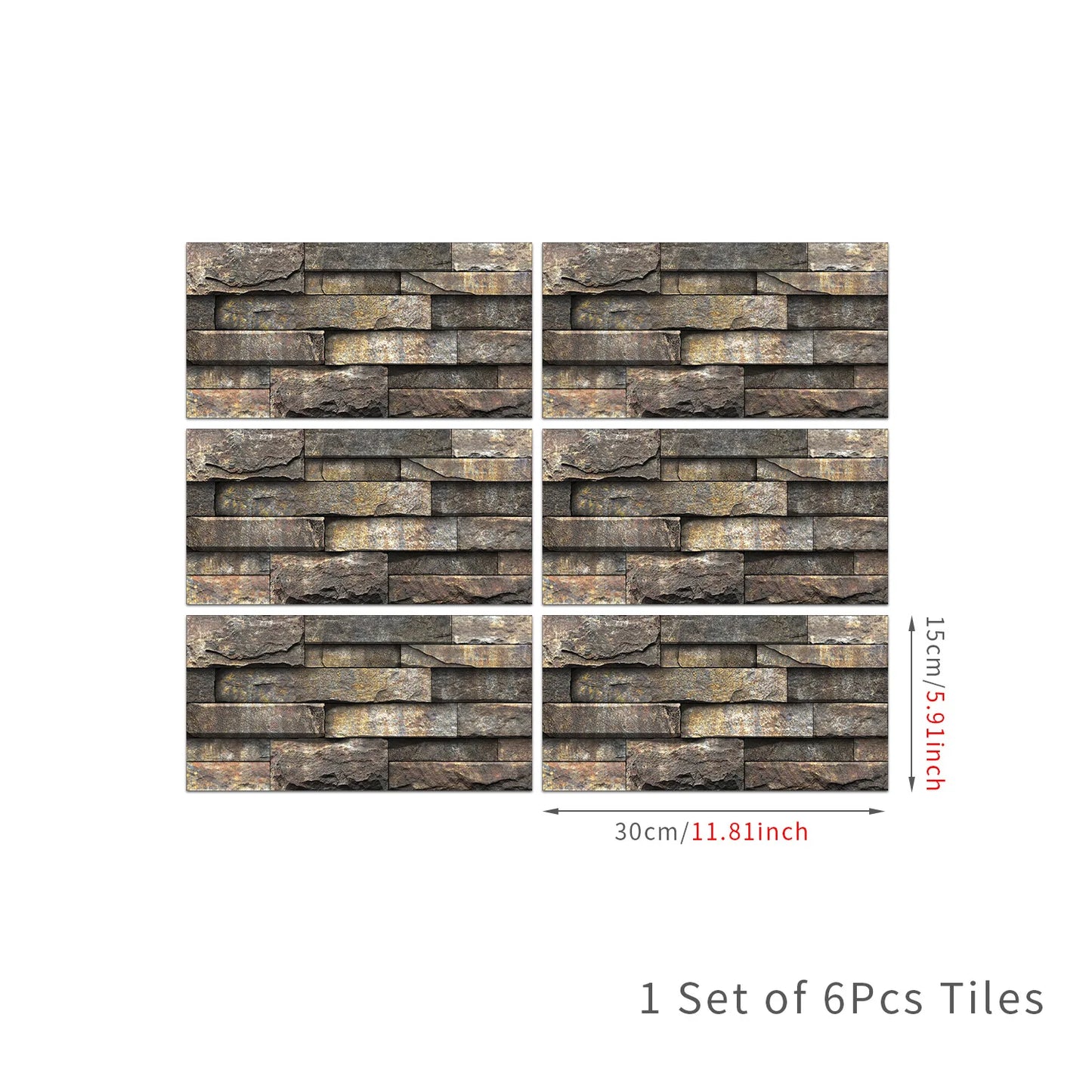 New stone-patterned crystal self-adhesive wall film for kitchen and bathroom, waterproof and moisture-proof wallpaper Peaceful Pleasures Health and Wellness FG-L1 6PS