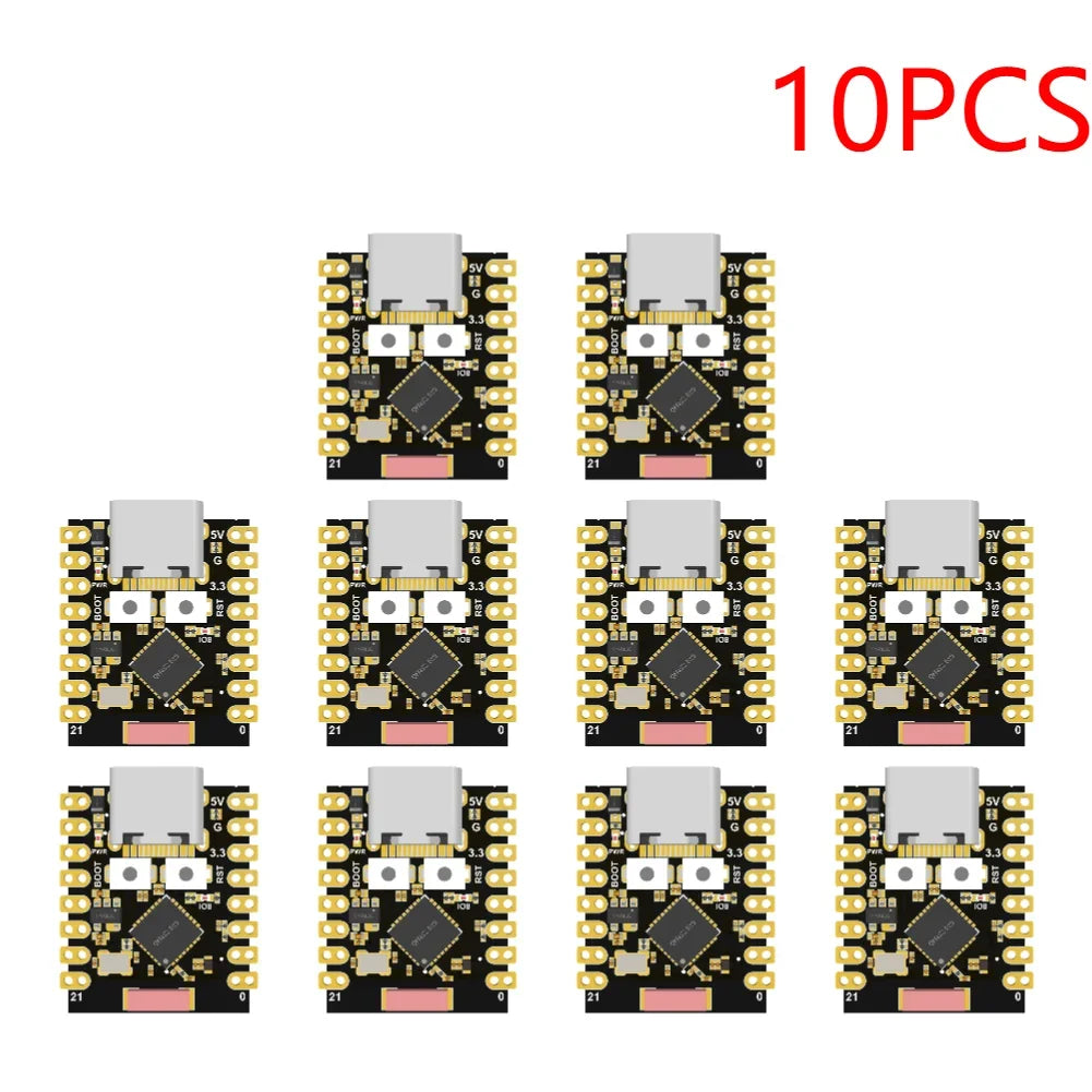1-20PCS ESP32-C3 Development Board 3.3-6V Power Low Power ESP32 Super Mini Wireless Development Board WiFi Bluetooth For Arduino Peaceful Pleasures Health and Wellness Black 10PCS
