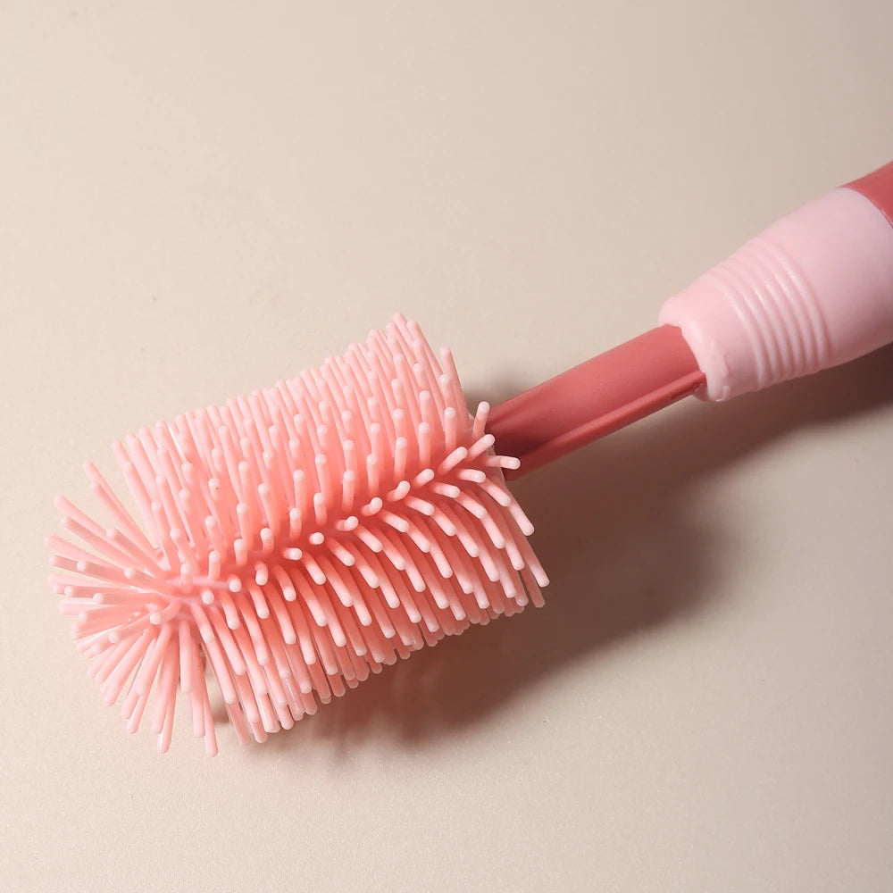 4-in-1 Baby Bottle Cleaning Set | Silicone & Straw Brushes