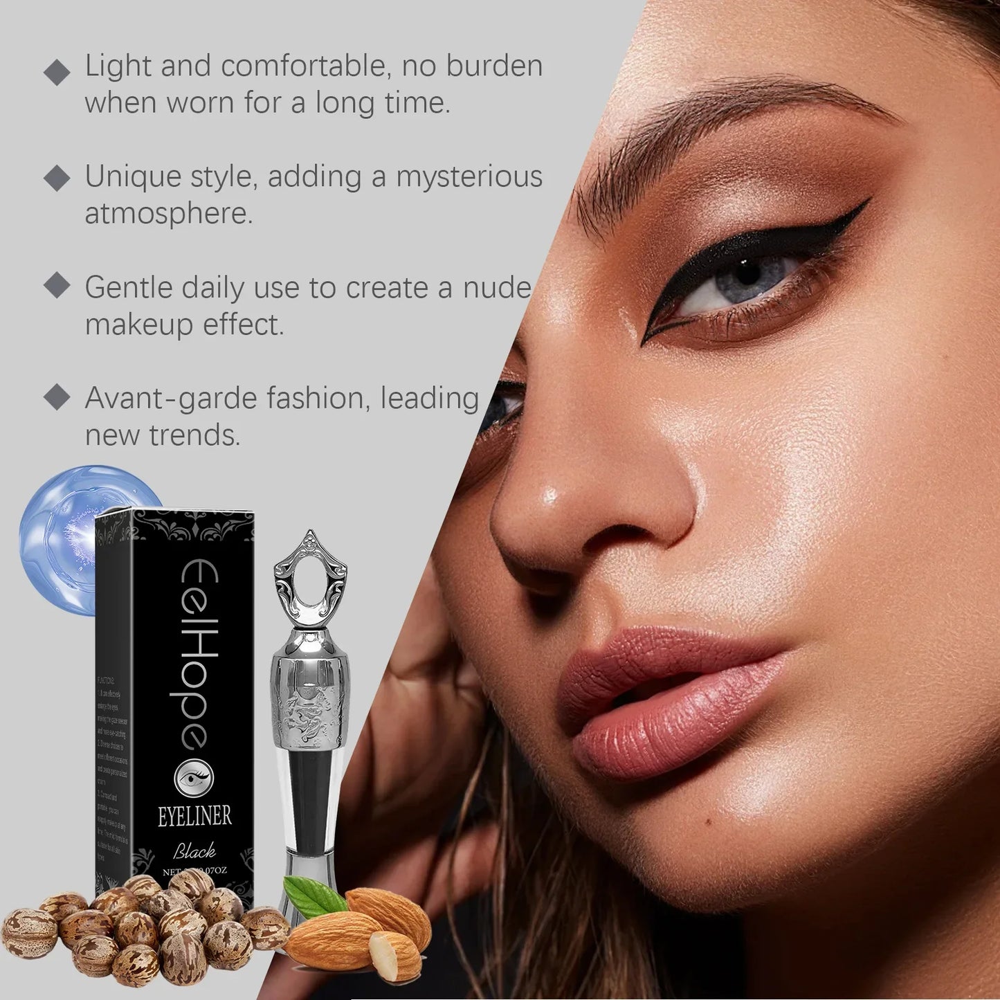 Eelhope Black Liquid Eyeliner – Waterproof & Long-Lasting