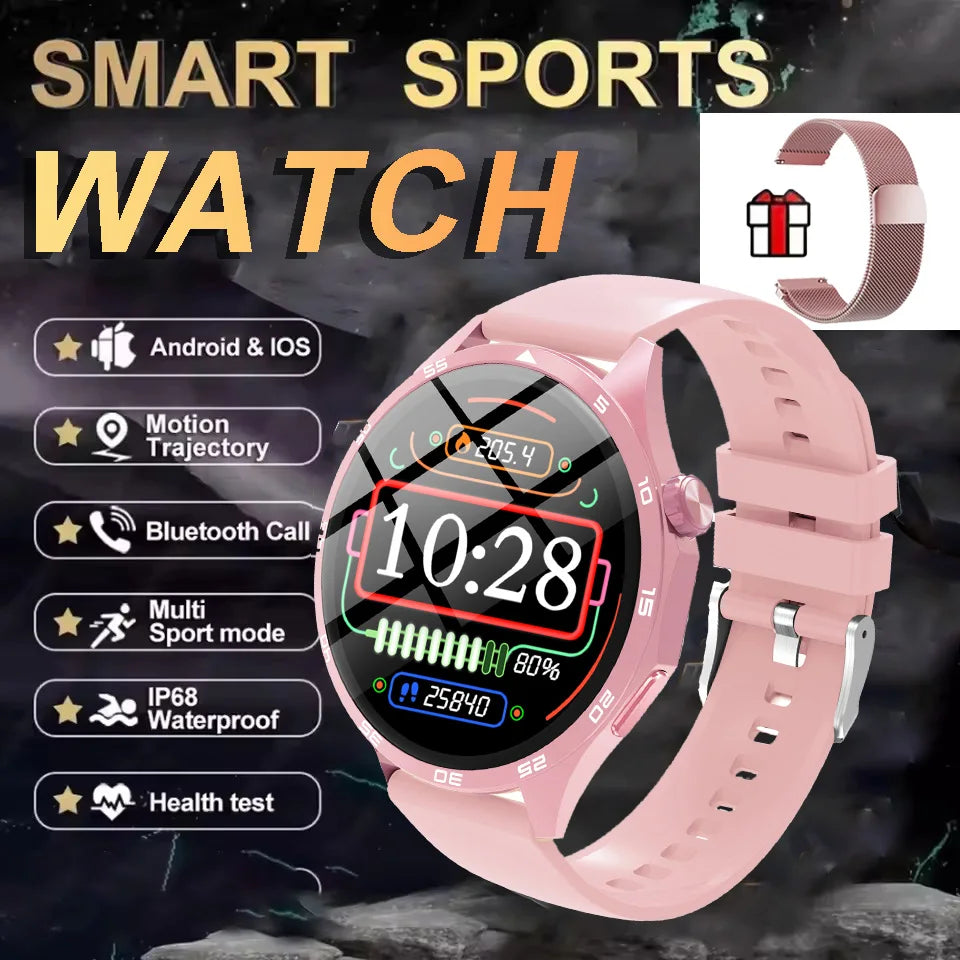 2025 New Smart Watch Men Women Multi-Sport Mode HD Amoled 1.50 Inch SmartWatch Bluetooth Calling Call Life-Waterproof Watch Peaceful Pleasures Health and Wellness Pk22Milan