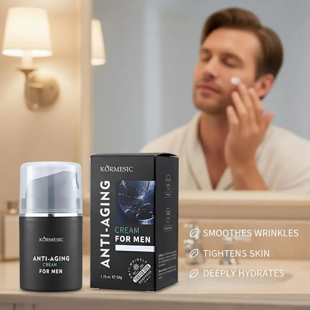 50g Men's Face Cream Nourishing Skin-Friendly Natural Conceal Fresh Hydrating Improves Dullness and Fatigue Conceal Peaceful Pleasures Health and Wellness