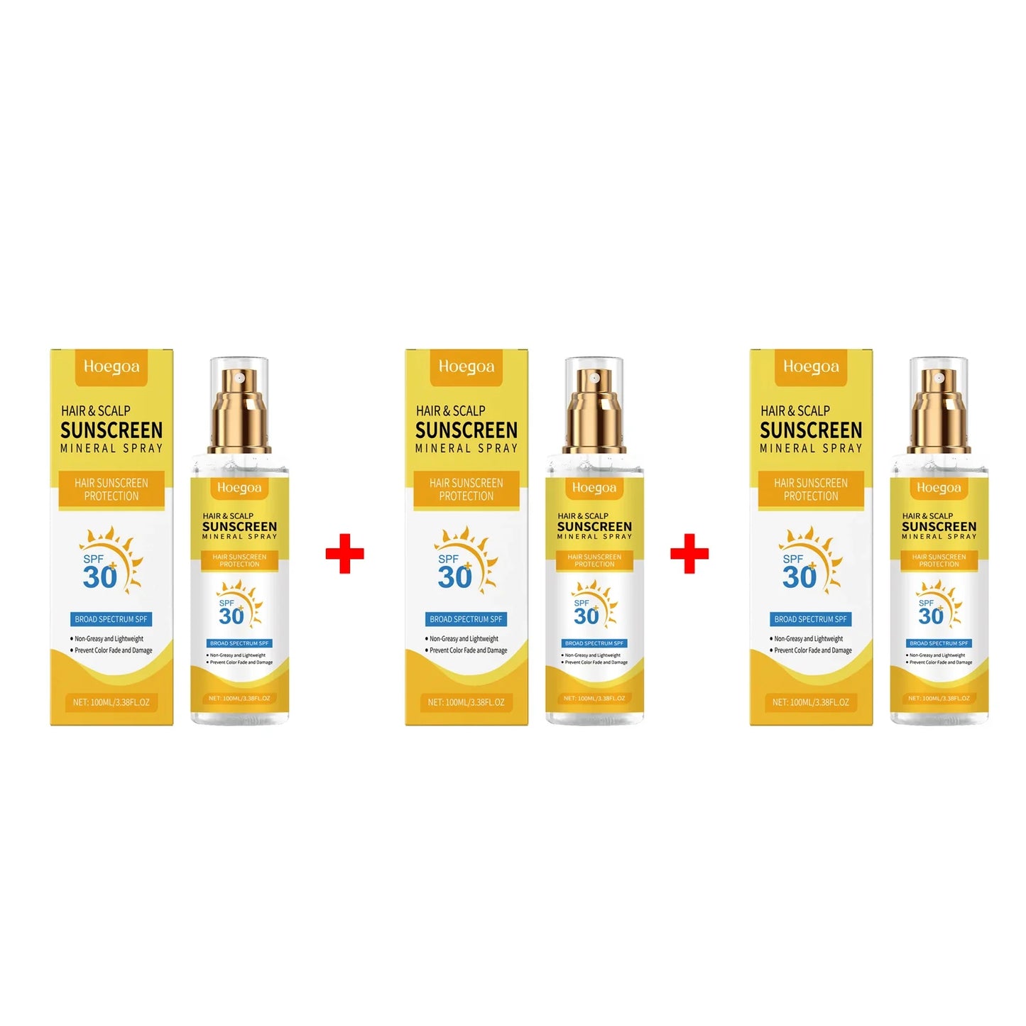 HOEGOA Hair & Scalp UV Protection Spray | Color-Safe 100ml