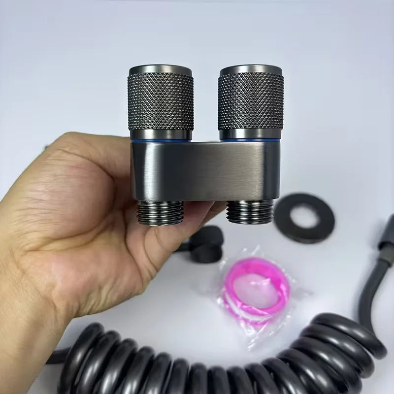 Wall-Mounted Dual-Mode Toilet Faucet | Ceramic Valve Steel