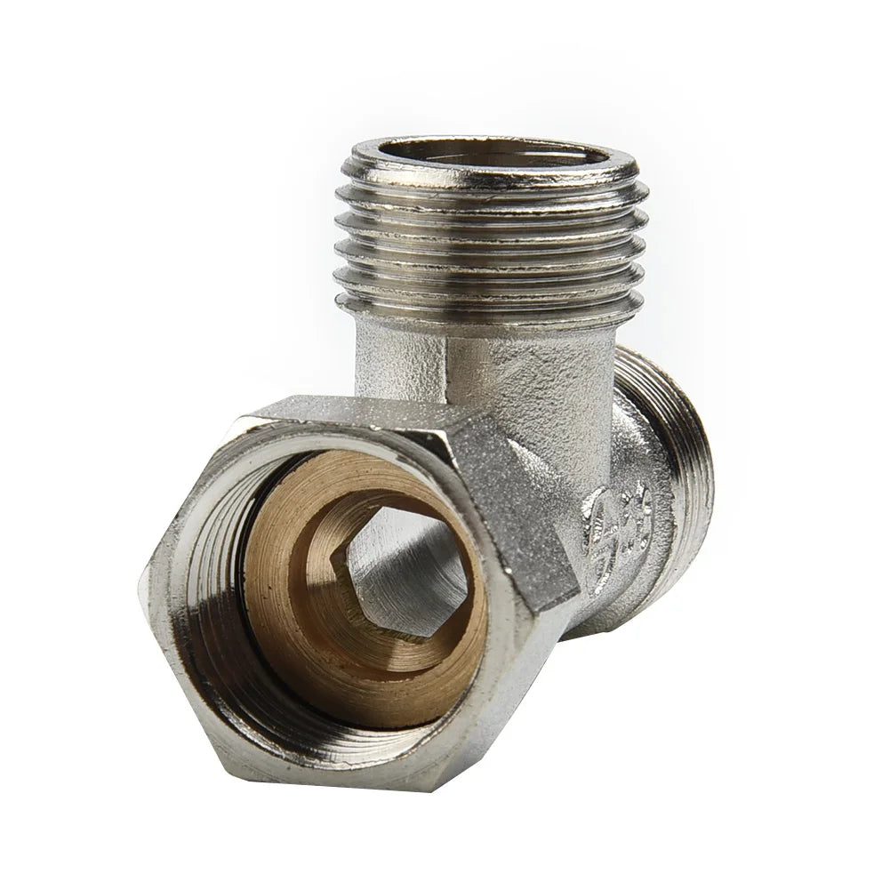 Faucet Adapter Copper G1 2 T-valve Kitchen Sink Splitter Diverter