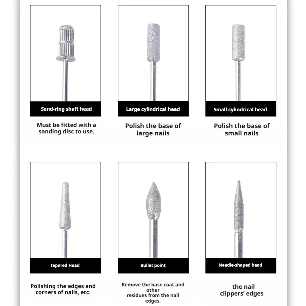 View larger image Share Ready to Ship In Stock Fast Dispatch 6pcs/Set Diamond Nail Drill Bit Rotery Milling Cutters For Pedicu Peaceful Pleasures Health and Wellness