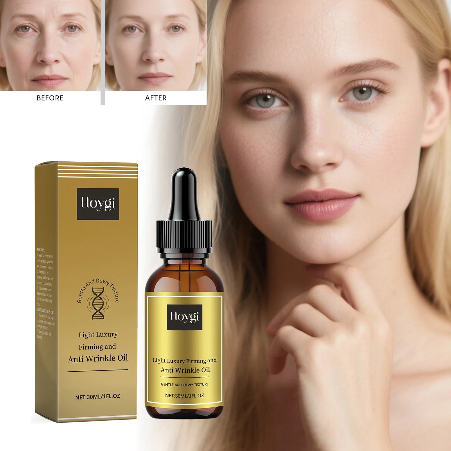 Firming Face Oil – Anti-Wrinkle Lifting & Brightening Serum