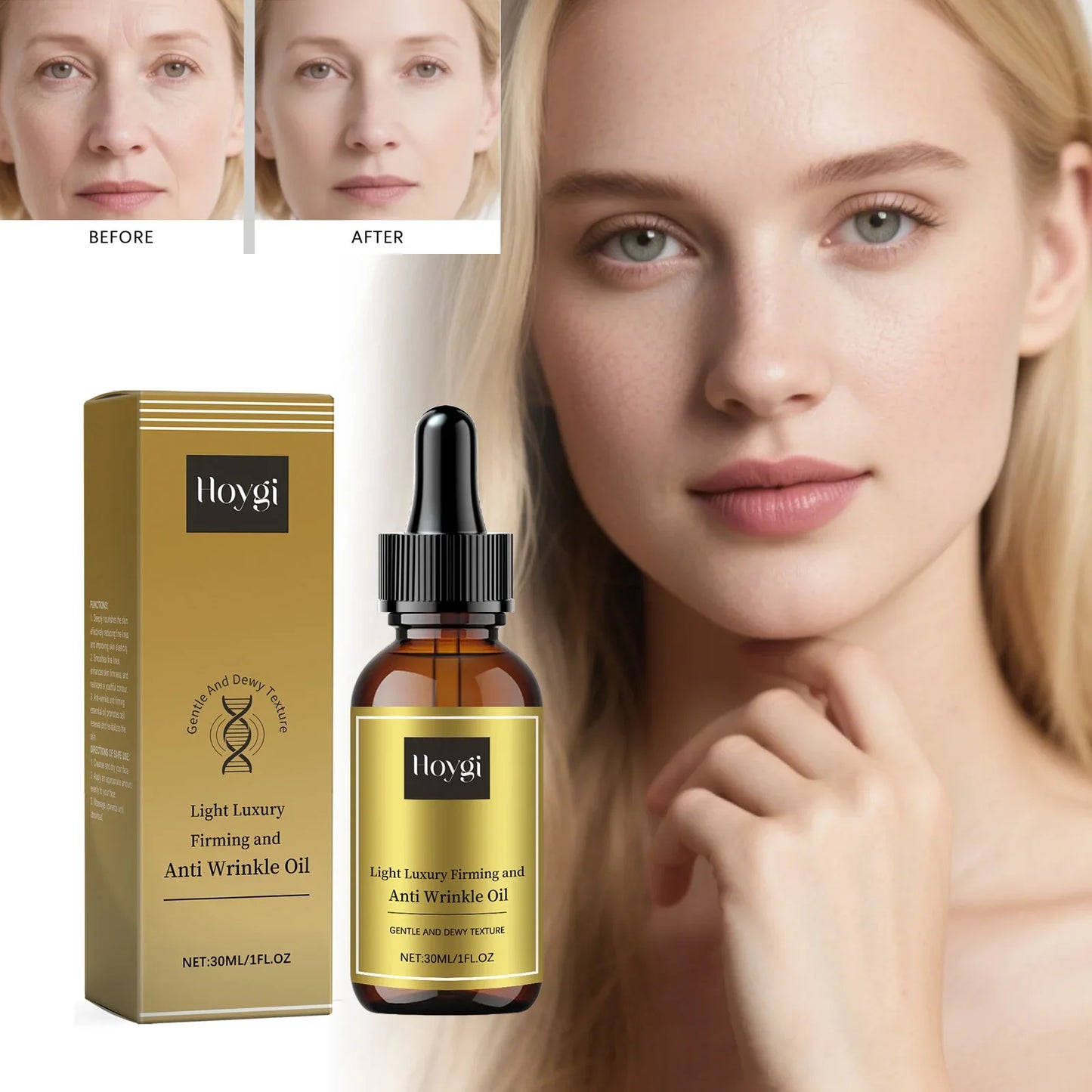 Hoygi Firming Face Oil – Anti-Wrinkle Lifting Serum 30ml