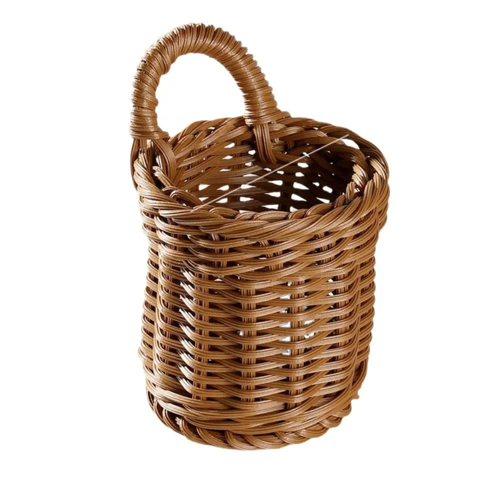 Woven Wall Hanging Storage Basket | Boho Home Decor Organizer